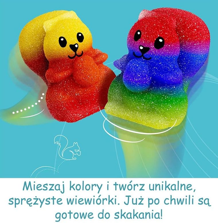 Kosmos, Skaczące Zwierzątka, stwórz figurki, zestaw kreatywny