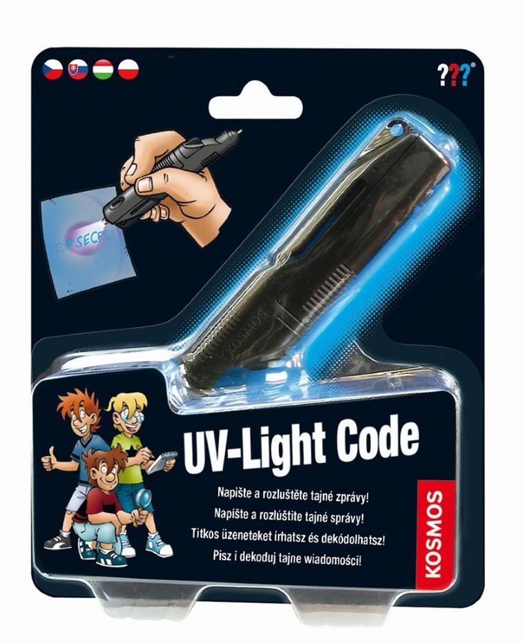 Kosmos, Trzej Detektywi, UV-Light Code, zestaw do tworzenia kodu świetlnego