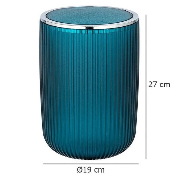 Kosz łazienkowy, Agropoli, z obrotową pokrywą, l, morski