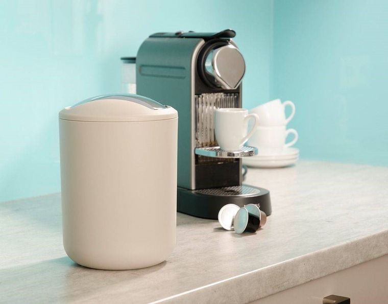 Kosz na śmieci, Brasil, beżowy, 2 l