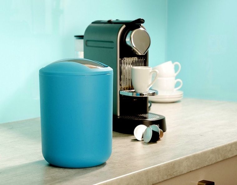 Kosz na śmieci, Brasil, turkusowy, 2 l