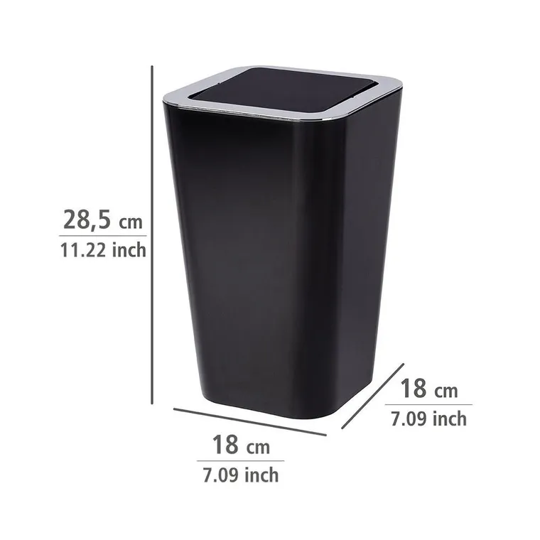 Kosz na śmieci, Candy black, 6 l