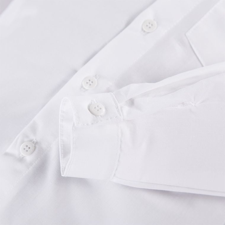Koszula chłopięca z długim rękawem, biała, Eevi