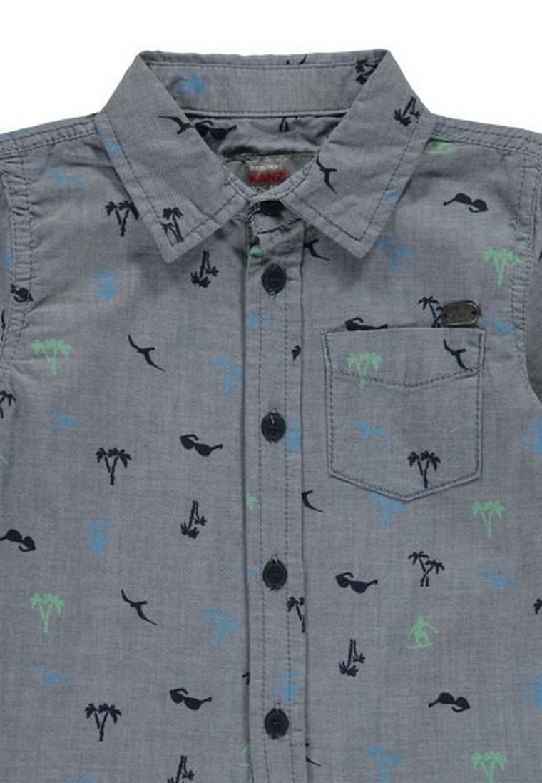 Koszula chłopięca z krótkim rękawem, mix, Kanz