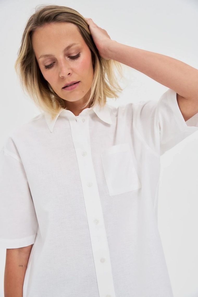 Koszula damska, biała, Moodo
