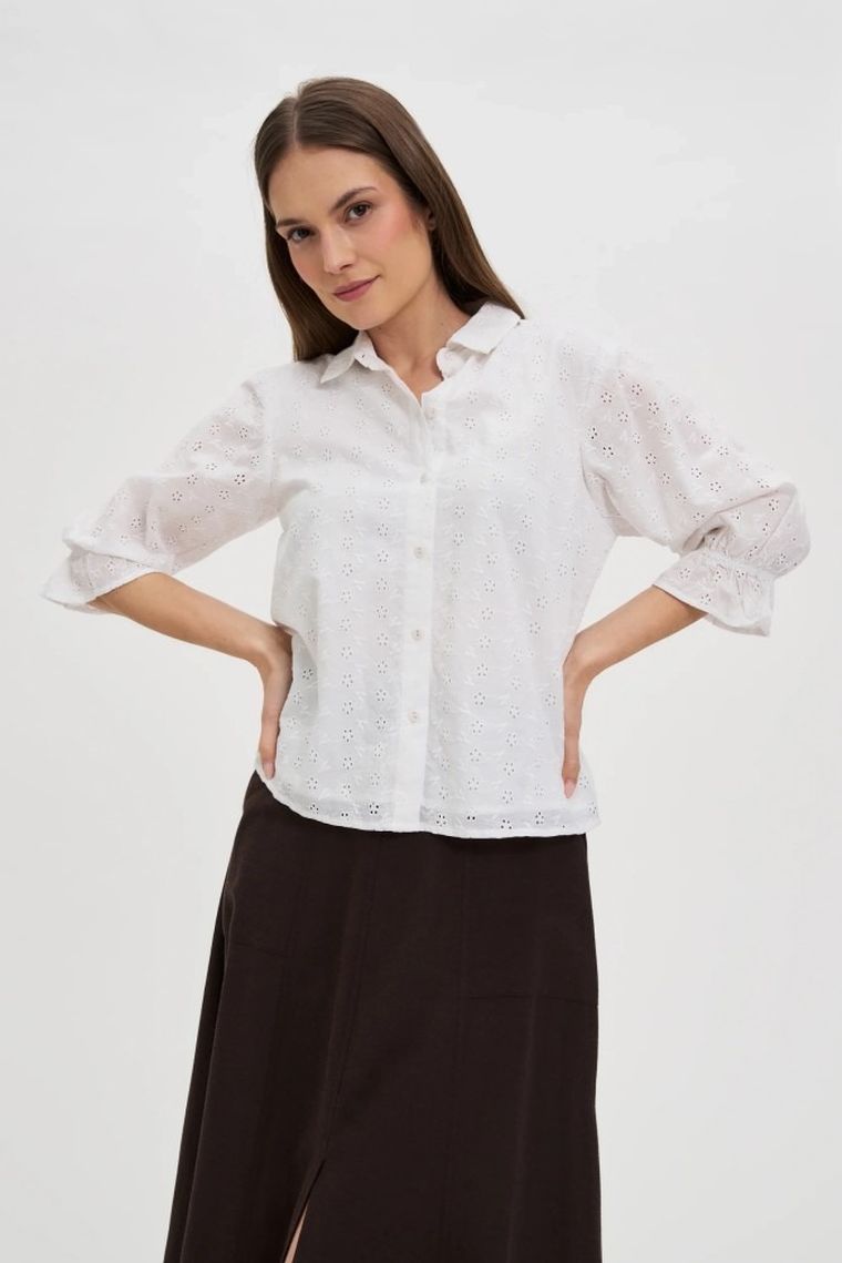Koszula damska, biała, Moodo
