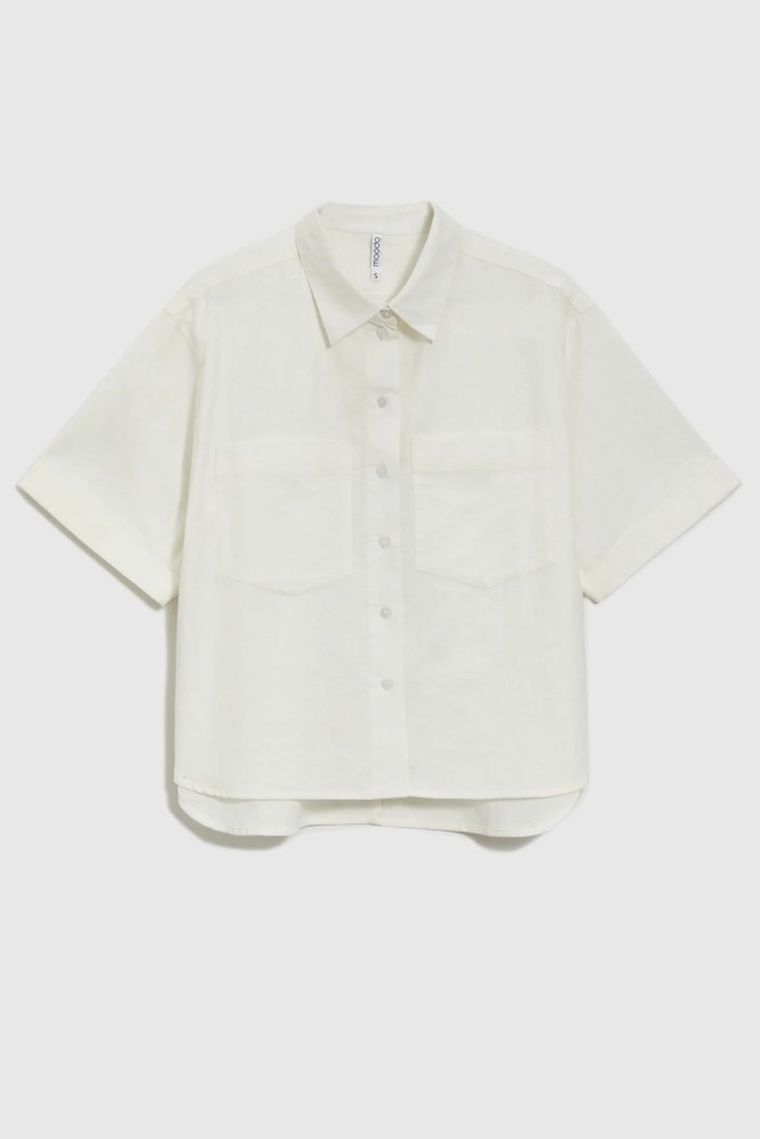 Koszula damska, biała, Moodo