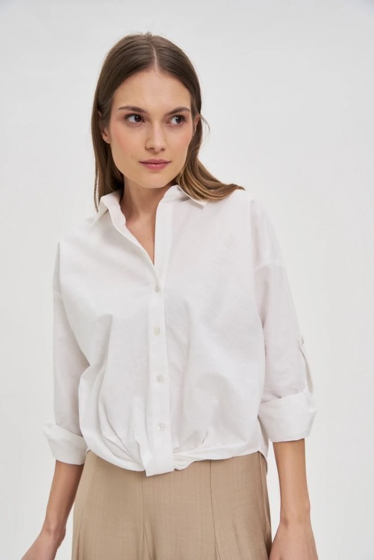 Koszula damska, biała, Moodo