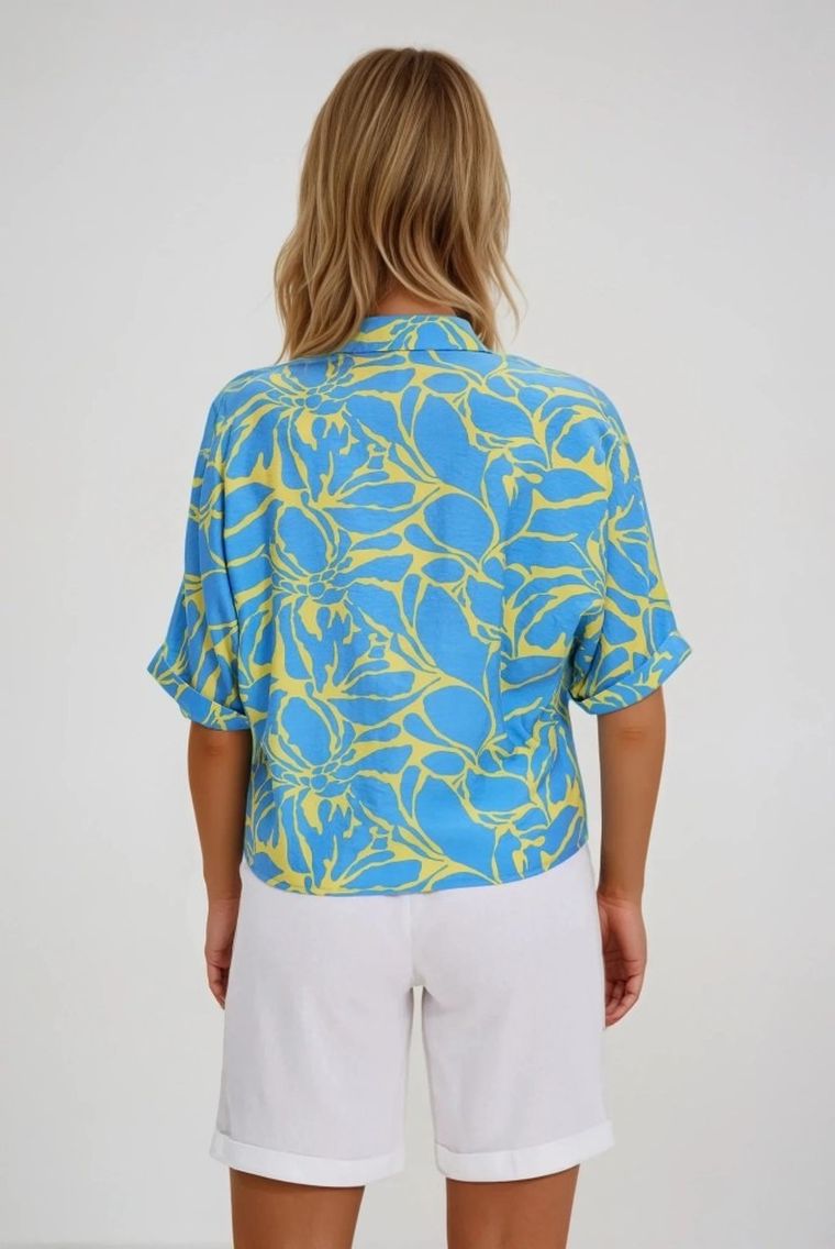 Koszula damska, niebieska, Moodo