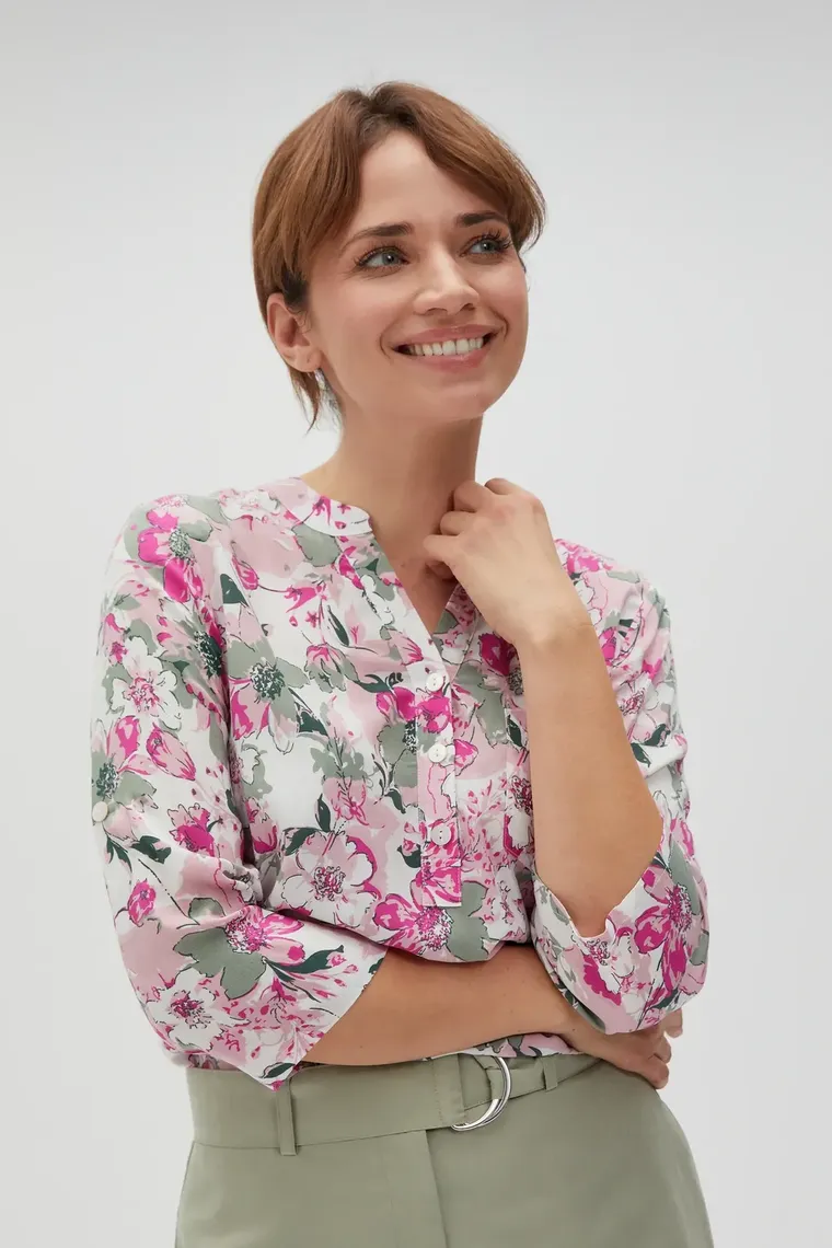 Koszula damska, różowa, Moodo