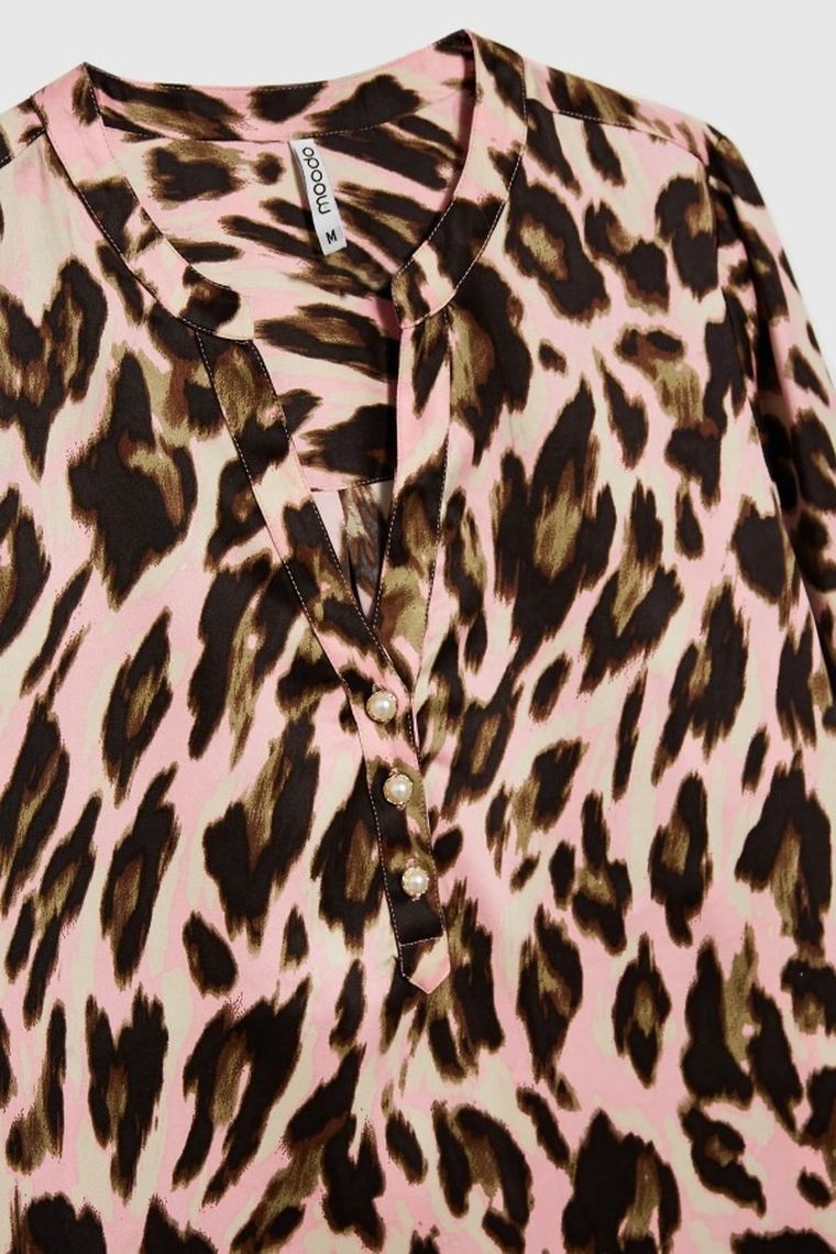 Koszula damska, różowa, Moodo