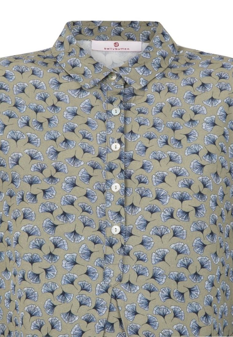 Koszula damska z długim rękawem, ciążowa, khaki, Bellybutton