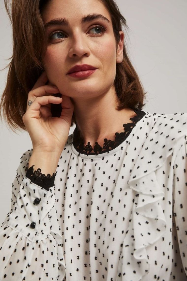 Koszula damska z długim rękawem, mix, Moodo