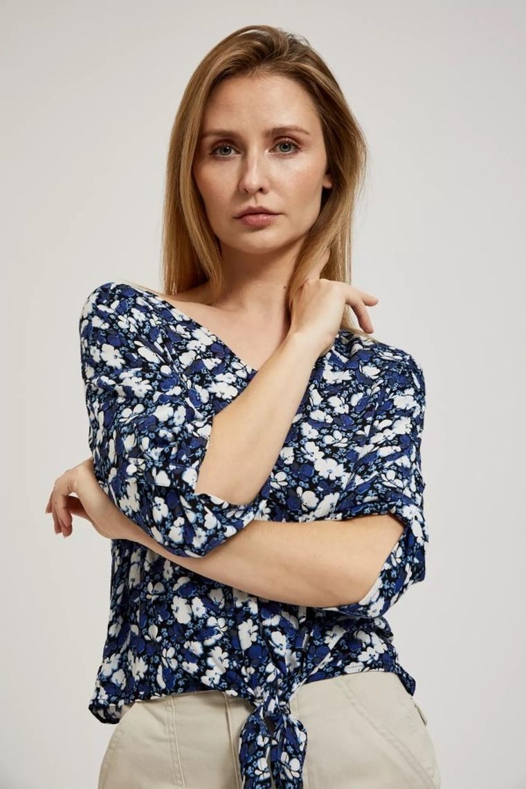 Koszula damska z długim rękawem, mix, Moodo