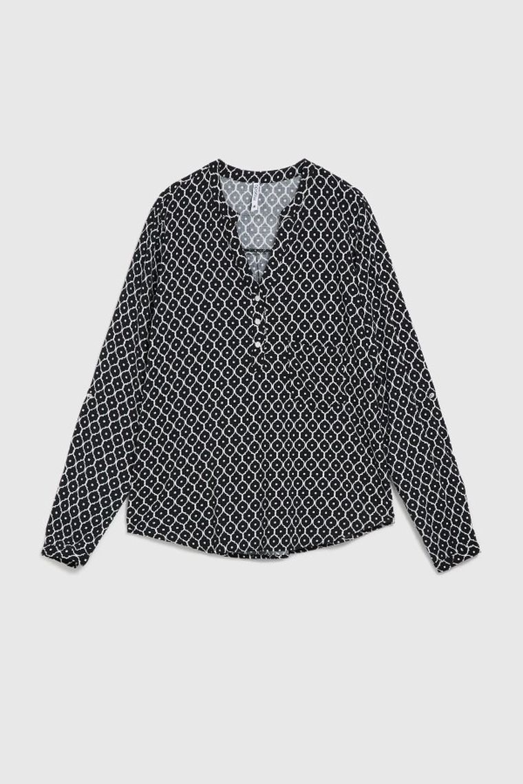 Koszula damska z długim rękawem, mix, Moodo