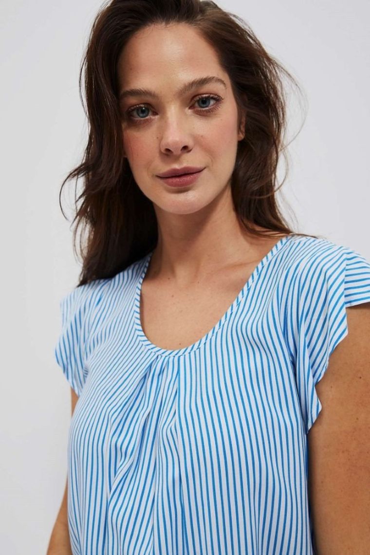 Koszula damska z krótkim rękawem, mix, Moodo