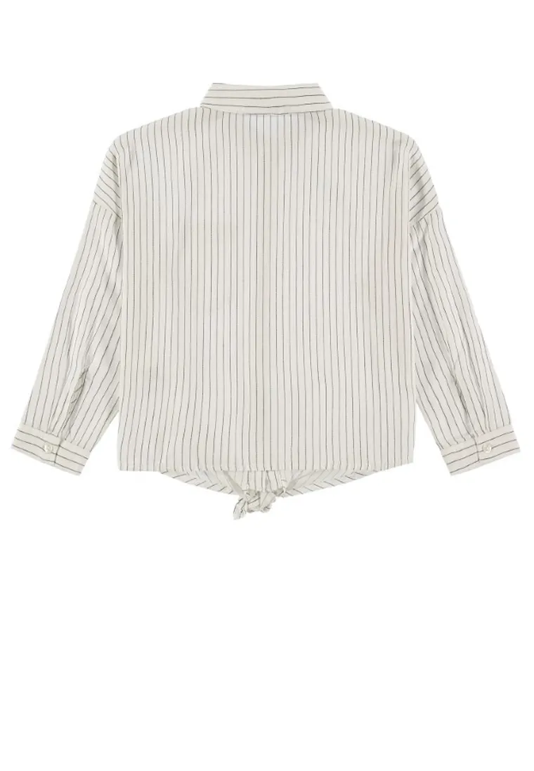 Koszula dziewczęca z długim rękawem, ecru, Tom Tailor