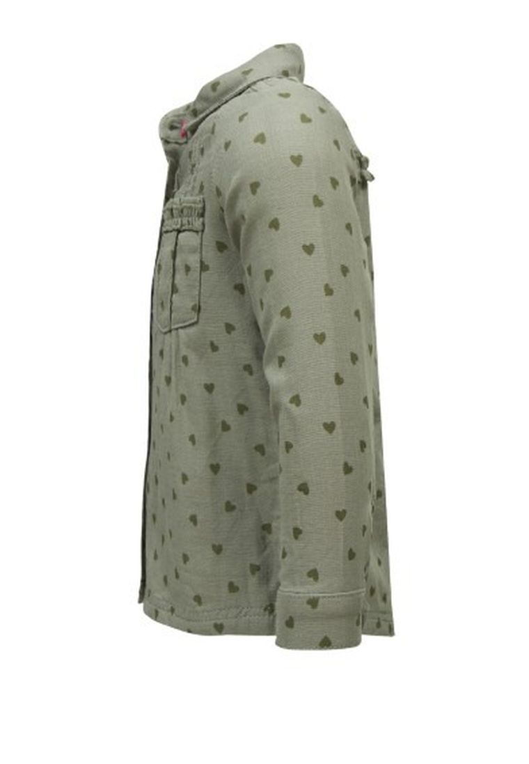 Koszula dziewczęca z długim rękawem, zielona, Lief