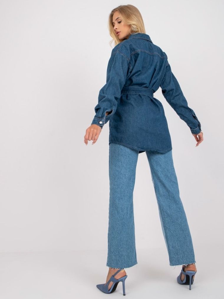 Koszula jeansowa damska, denim, Rue Paris