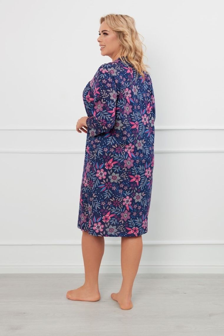 Koszula nocna damska z rękawem 3/4, plus size, mix, Italian Fashion