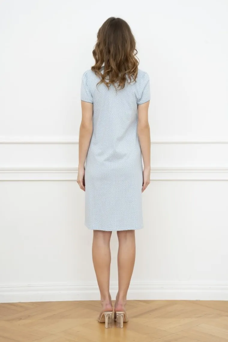 Koszula nocna dla matek karmiących, niebieska, Felicita, Italian Fashion