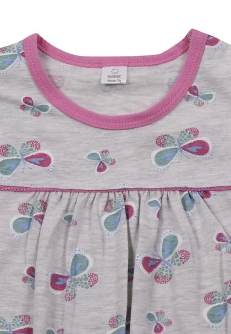 Koszula nocna dziewczęca z długim rękawem, mix, Kanz