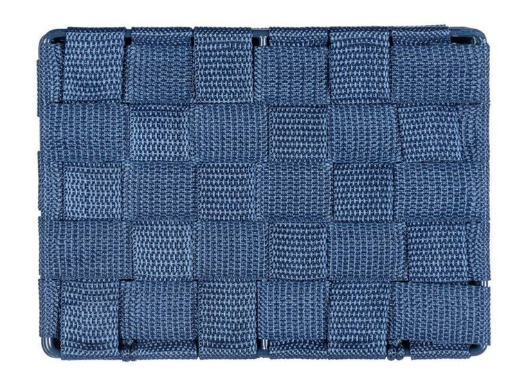 Koszyk łazienkowy z wieczkiem, Adria, granatowy