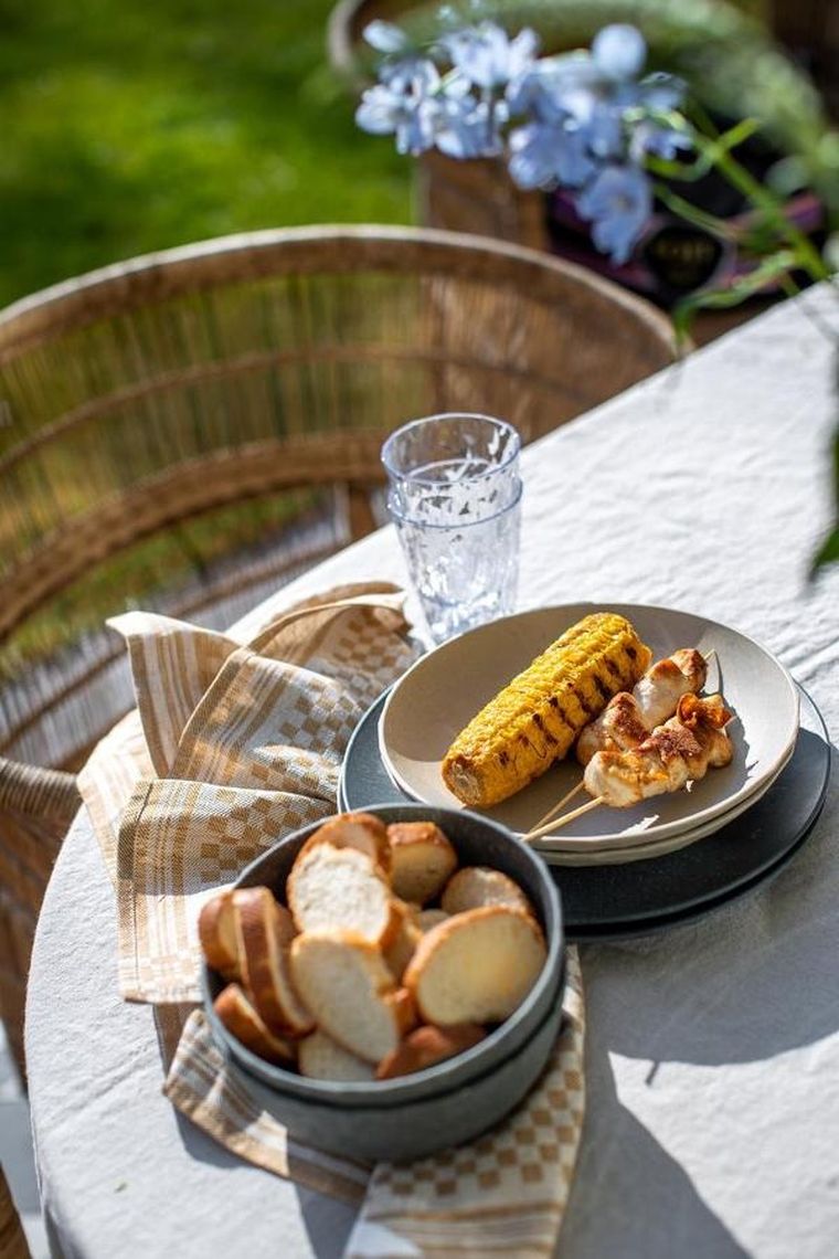 Koziol, Club, talerz, desert sand, 22 cm, 4szt.