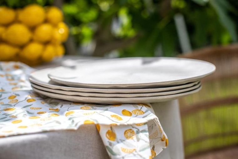 Koziol, Club, talerz, dessert sand, 26 cm, 4szt.