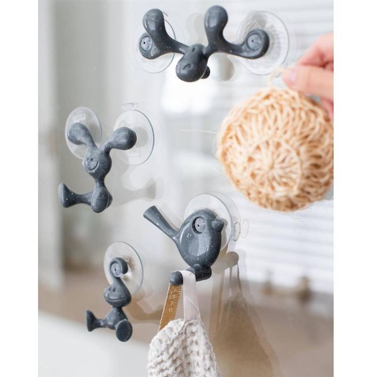 Koziol, haczyk na ręczniki z przyssawką, Moritz