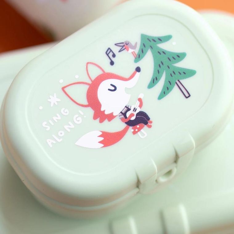 Koziol, Hop On At Home, zestaw lunchboxów, 2 szt. + bidon, 200 ml