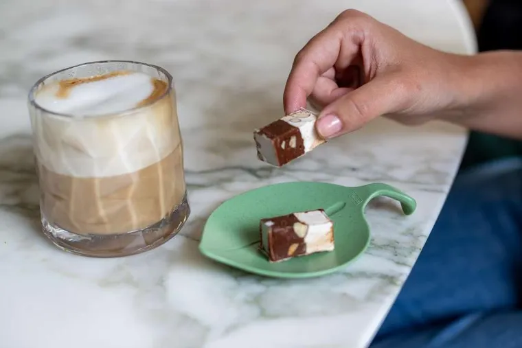 Koziol, Leaf-on, spodeczki na przekąski, 4 szt.