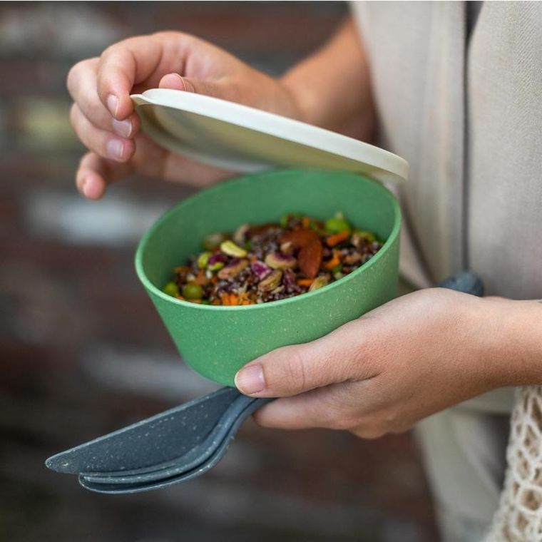 Koziol, miska z pokrywką, Connect, 0.4l, Desert Sand