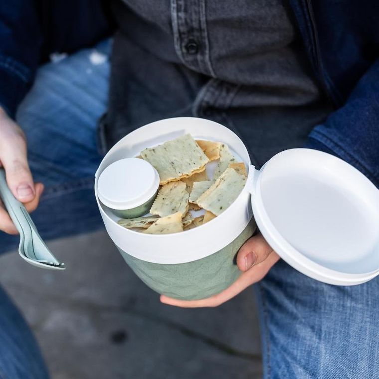 Koziol, śniadaniówka, pojemnik na sałatkę i sos, Bentobox L, 3 elementy