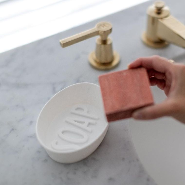 Koziol, Soap Organic, mydelniczka, biała