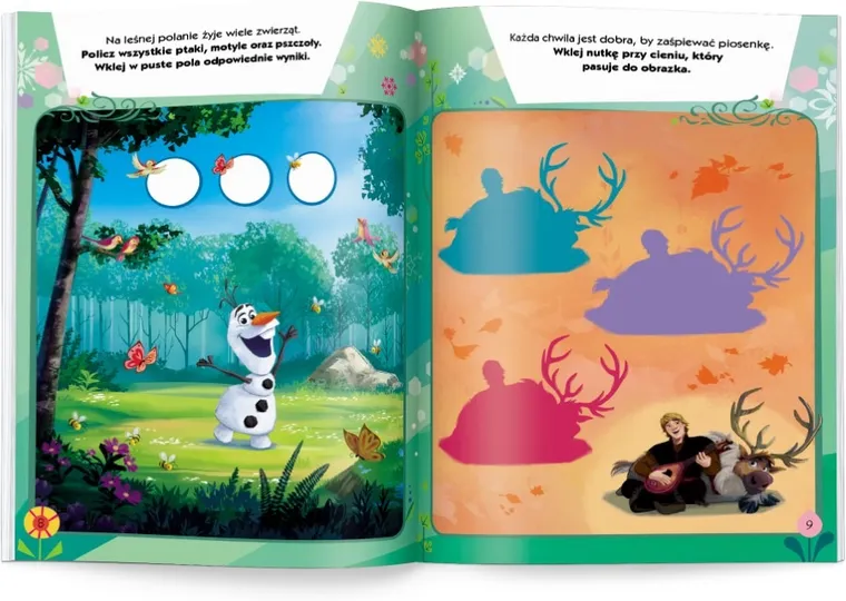 Kraina Lodu. 100 brokatowych naklejek