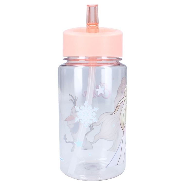 Kraina Lodu 2, Drink Up, bidon ze słomką, różowy, 450 ml