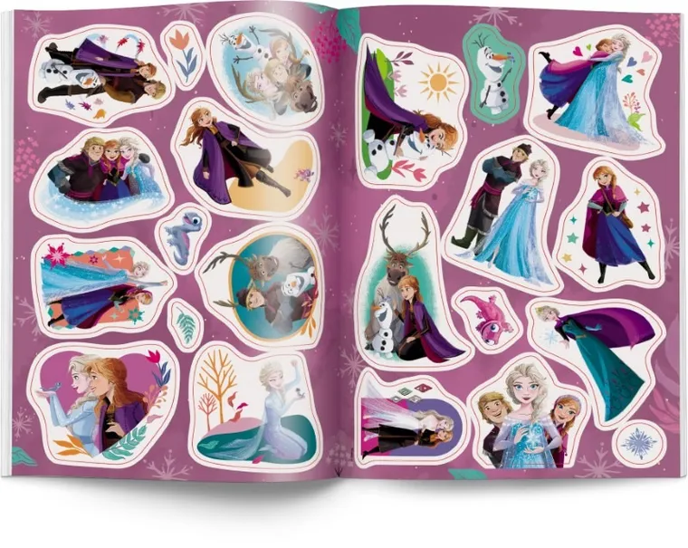 Kraina Lodu. Kolorowanka z naklejkami