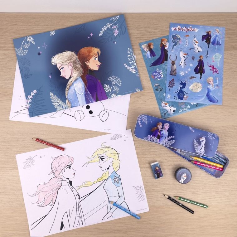 Kraina Lodu, zestaw szkolny w saszetce torebce
