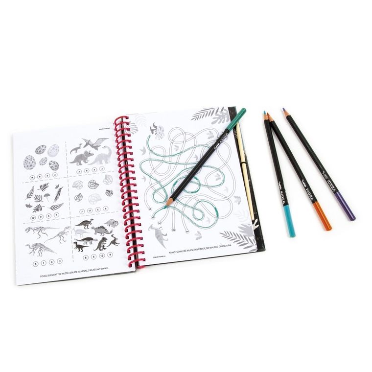 Kreatywny notes z wydrapywankami, Dinozaury