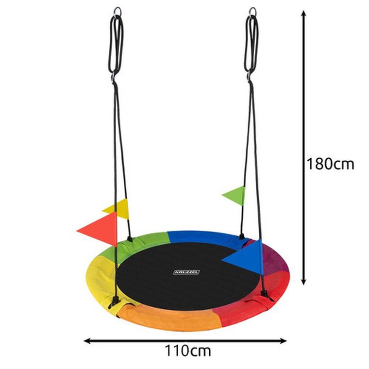 Kruzzel, huśtawka, bocianie gniazdo, 110 cm