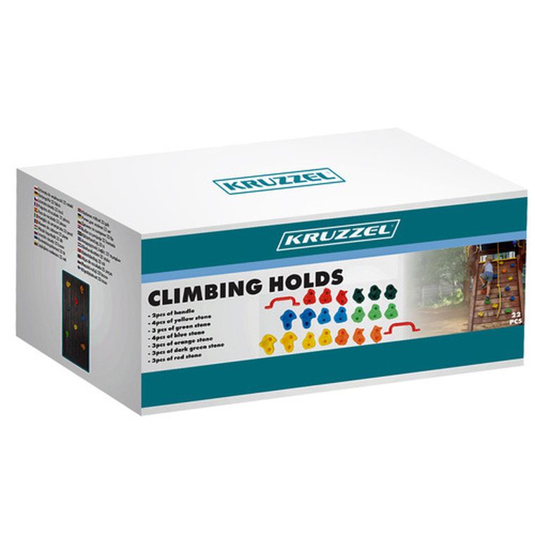 Kruzzel, uchwyty do wspinaczki, 22 szt.