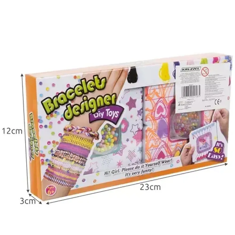 Kruzzel, zestaw do robienia bransoletek z muliny