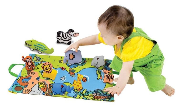 K's Kids, Dżungla, przenośna mata z figurkami zwierząt