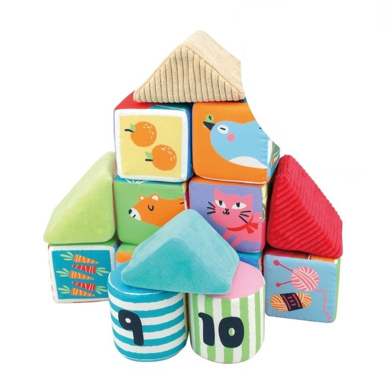 K's Kids, miękkie klocki edukacyjne, 14 elementów