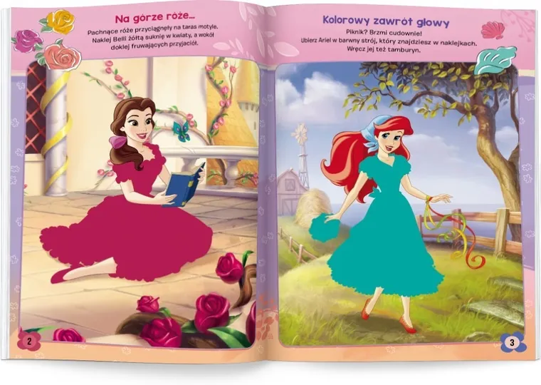 Księżniczki Diseya. Brokatowe ubieranki