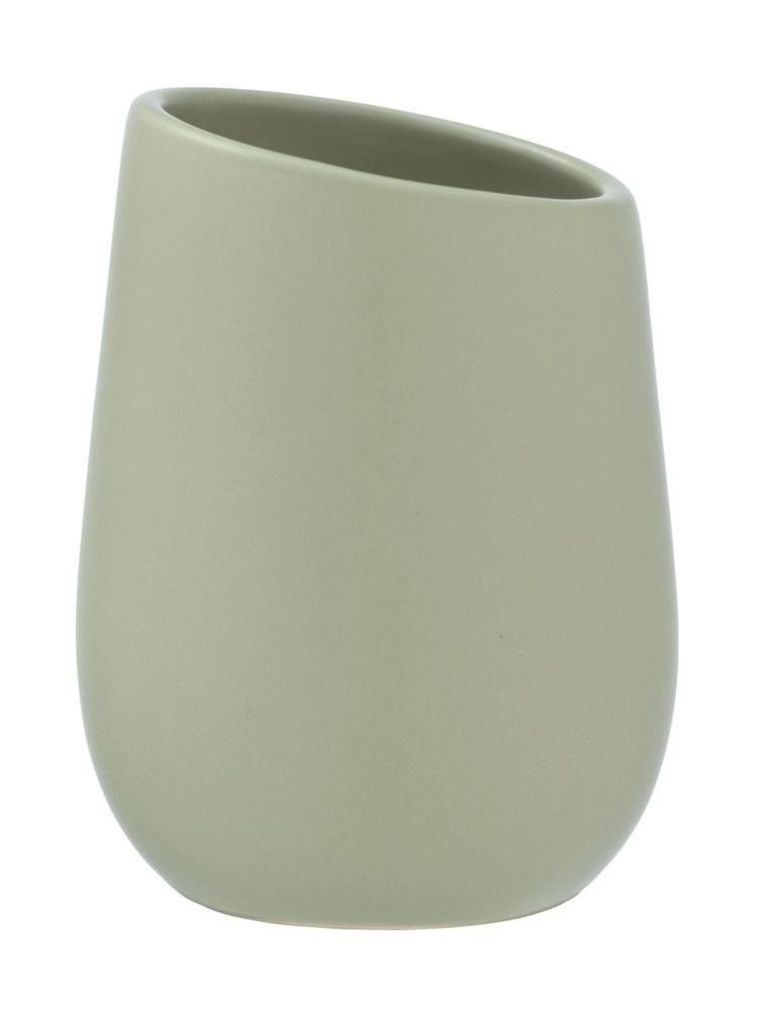Kubek na szczoteczki, ceramiczny, Badi, jasnozielony