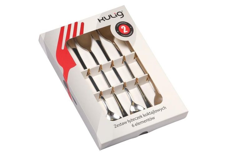 Kulig, London, komplet łyżeczek koktajlowych, 6 szt.