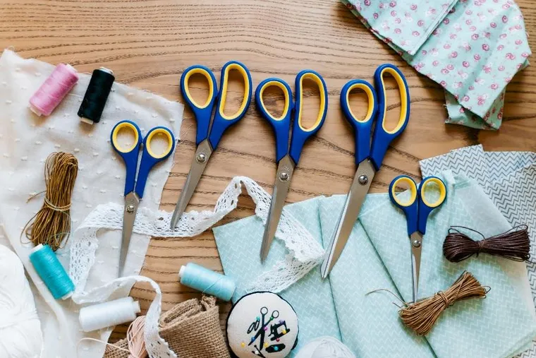 Kulig, nożyczki uniwersalne, niebieskie, 22 cm