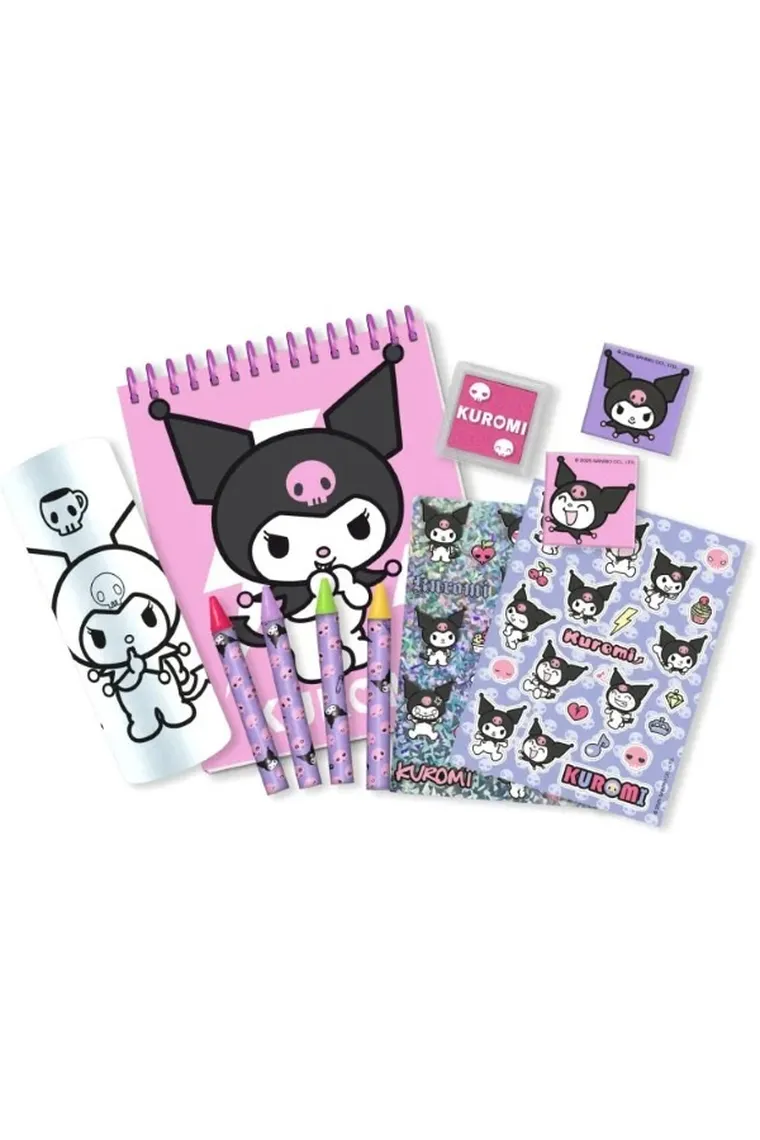 Kuromi, zestaw kreatywny 3D z torebką i akcesoriami